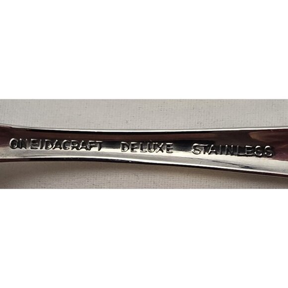 Mixed Lot of 6 Oneidacraft Deluxe Stainless Flatware Lasting Rose Spoons Forks - Picture 3 of 5